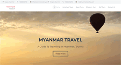 Desktop Screenshot of myanmartraveling.com